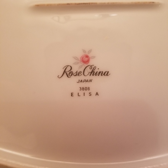 Rose China Retired Elisa Platter - Picture 3 of 4